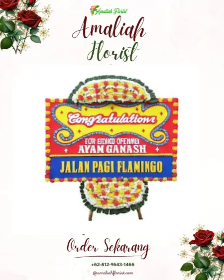 Sewa Papan Bunga Buayan
